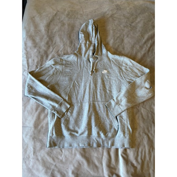 Nike Other - Nike Mens Sportswear Club Fleece Hoodie Heather Grey Large BV2654-063